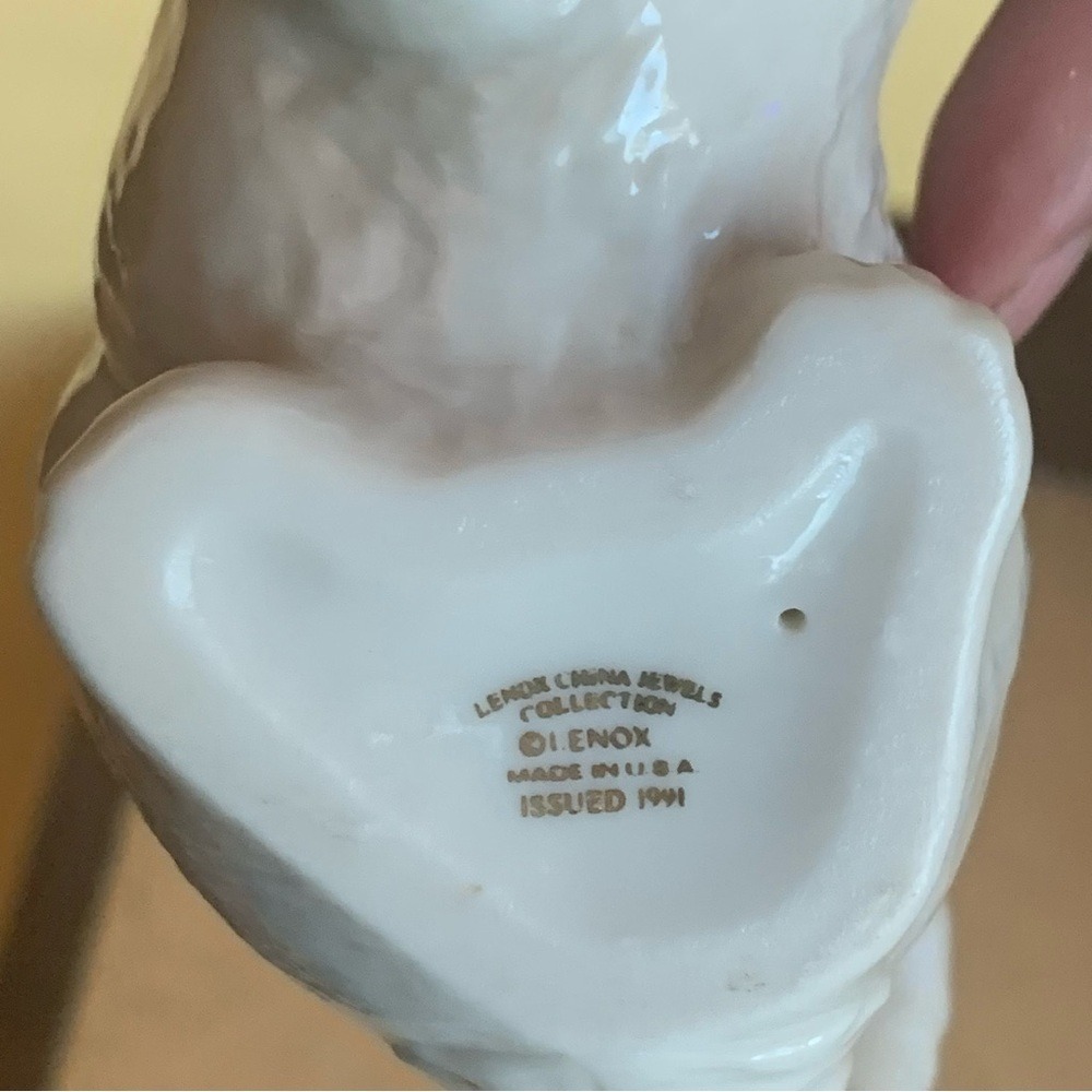 LENOX Cat Figurine Porcelain Playful Kitten Ball HandPainted Vintage Collectible - Picture 6 of 8